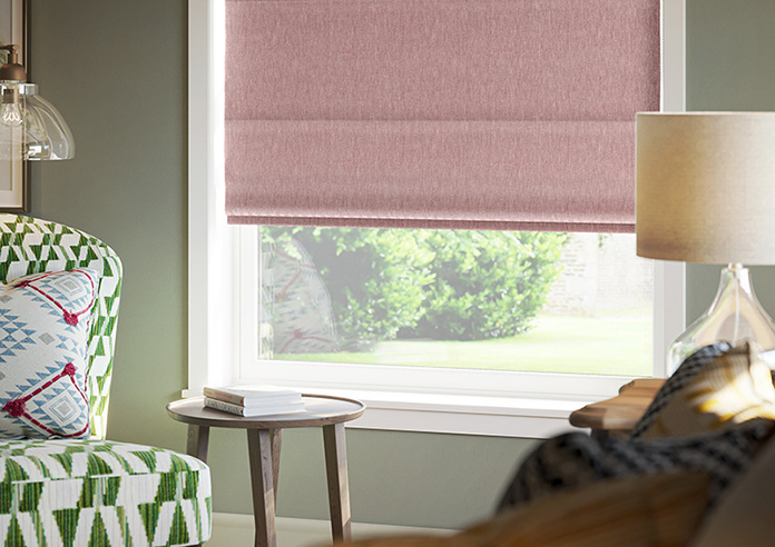 Delicate Chevron, Garnet - Twist&Fit Roman Blind - Image 5